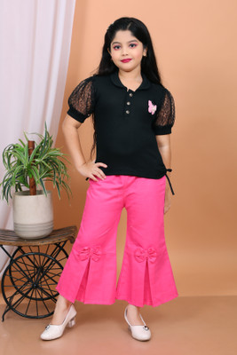 SHIFANDRIMIS Girls Party(Festive) Top Jeans(PINK)