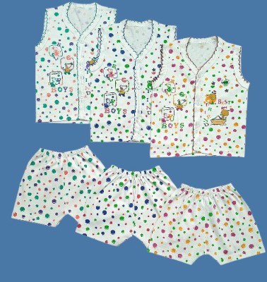 SHINING4 Baby Boys & Baby Girls Casual T-shirt Shorts(Multicolor)