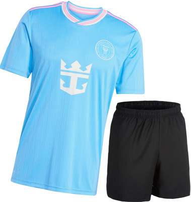 BUGOAT Boys & Girls Casual T-shirt Shorts(Blue)