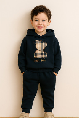 Blary FASHION PLANET Baby Boys & Baby Girls Casual Sweatshirt Track Pants(NAVY BLUE)