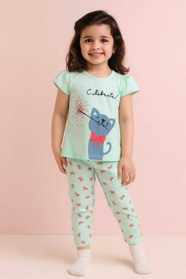 Iffat collection Baby Boys Casual Top Trouser(GREEN)
