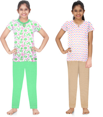 BARATHIDEVI TEX Girls Casual Top Pant(COMBO)