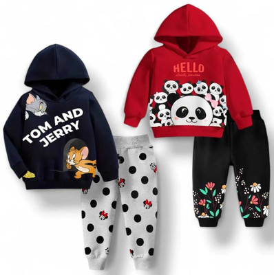 FASTCRY Baby Boys & Baby Girls Casual Sweatshirt Track Pants(Multicolor)