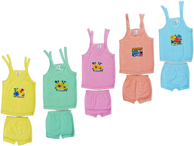 Veecap Baby Boys & Baby Girls Casual T-shirt Shorts(combo 2)