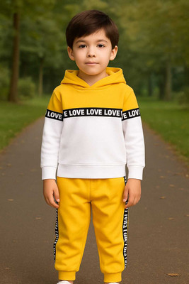 Aggarwalsales Baby Boys & Baby Girls Casual Sweatshirt Track Pants(Yellow)