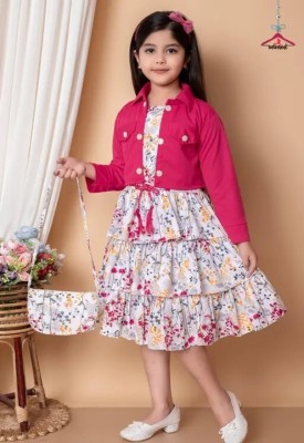 R8 CHOICE Girls Party(Festive) Dress Jacket(Rani)