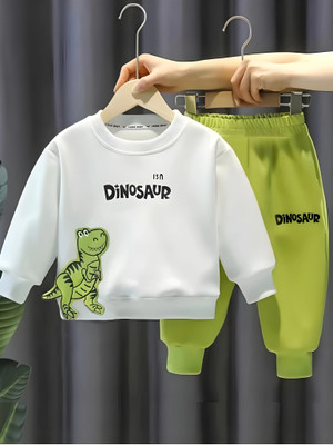 IFA COLLECTIONSKID Baby Boys Casual Sweatshirt Sweatpant(GREEN)