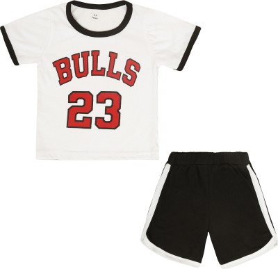 High Street Clothing co Boys & Girls Casual T-shirt Shorts(Black)