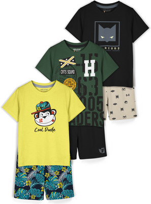 Hellcat Girls Casual T-shirt Shorts(Yellow2/Olive2/Black2)