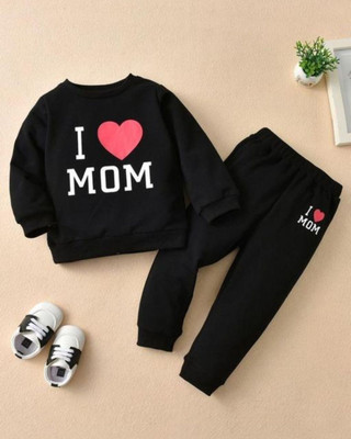 MUCARE Baby Boys & Baby Girls Casual Sweatshirt Track Pants(black)