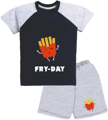 GCYX Baby Boys Casual T-shirt Shorts(FRY DAY)