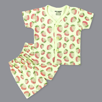 Born Babiees Baby Boys & Baby Girls Casual Top Shorts(Green)