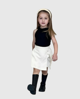 MENVVY Baby Girls Party(Festive) Top Shorts(BLACK)