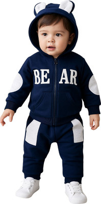 Sheen Ellison Baby Boys Casual Track Suit Track Suit(Blue)
