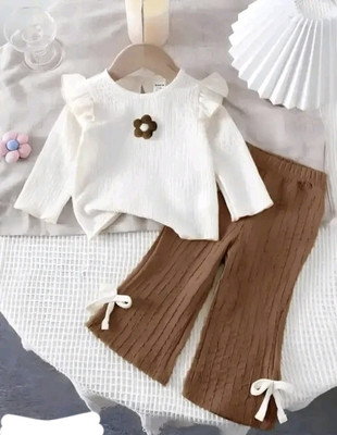 NEW ELEVENSTAR DRESSES Baby Girls Party(Festive) Dress Dress(Brown & White)