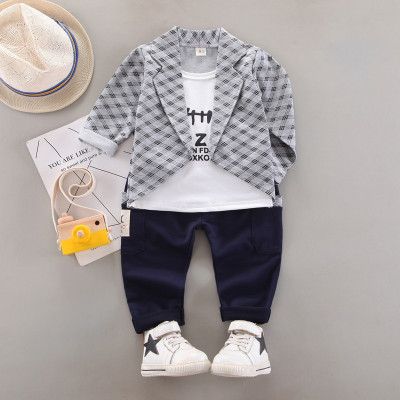 OneFeel Baby Boys Party(Festive) Jacket Pant(Grey)