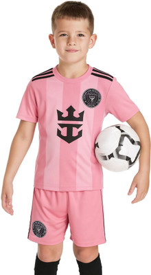 Ryze Boys & Girls Casual T-shirt Shorts(Pink)