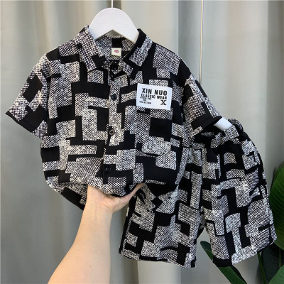 THE VIBES BOOK Baby Boys & Baby Girls Party(Festive) Shirt Shorts(Black)