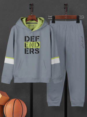 Hellcat Girls Casual T-shirt Track Pants(Grey)