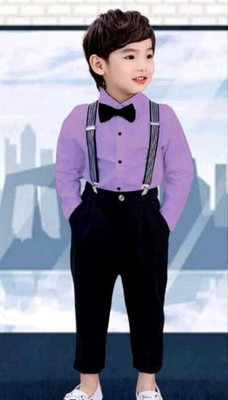 DENSIY FEBB Baby Boys & Baby Girls Party(Festive) Dungaree Belt(PURPLE+BLACK)