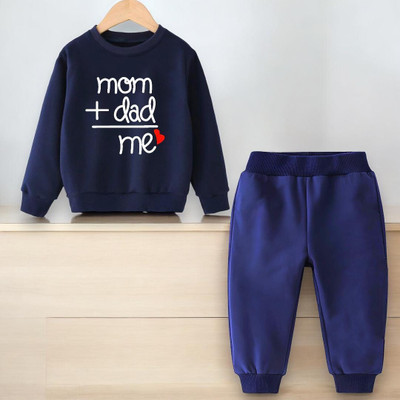psv fashion Boys & Girls Casual Sweatshirt Pant(Navy)