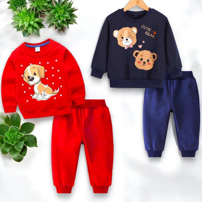 psv fashion Baby Boys & Baby Girls Casual Sweatshirt Pant(Multicolor)