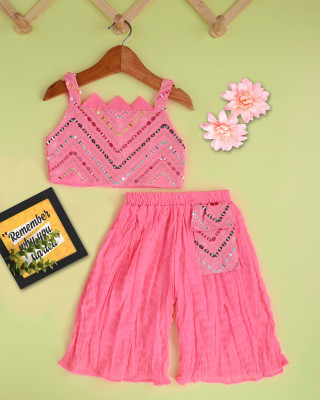 GESICA FASHION Girls Party(Festive) Dress Pyjama(PINK)