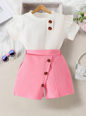 RIYANSHI Girls Party(Festive) Top Shorts(PINK)