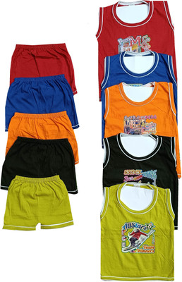 SHINING4 Baby Boys & Baby Girls Casual T-shirt Shorts(multicolour)
