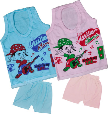 ReshmaaEnter Baby Boys & Baby Girls Casual T-shirt Shorts(A-5-6)