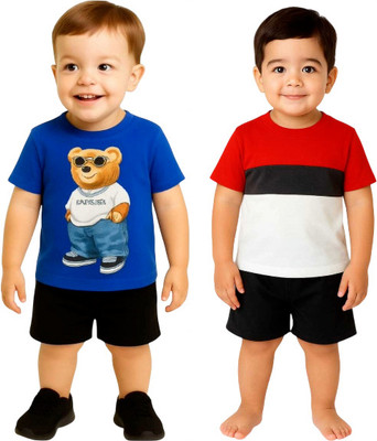 SEGRO Baby Boys & Baby Girls Casual T-shirt Shorts(ROYAL)