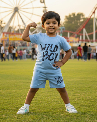 Toddly Baby Boys & Baby Girls Casual T-shirt Shorts(Multicolor)