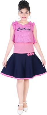 Celebrity Club Girls Party(Festive) Top Skirt(PINK BLUE)