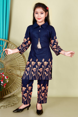 RH HAIKA GARMENT Girls Casual Kurta Trouser, Pant(LIGHT 0RANGE)