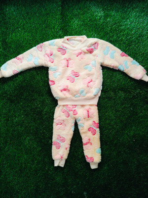 Hipposippo Baby Girls Party(Festive) Sweatshirt Pant(PEACH)