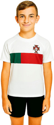 DOSTITCH Boys & Girls Casual T-shirt Shorts(White)