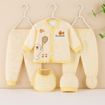 KIDS PARYANIS Baby Boys & Baby Girls Party(Festive) Sweatshirt Bib, Sweatpant, Cap, Bootie(YELLOW)