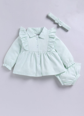 Smart Baby Baby Girls Party(Festive) Dress Pant(Green)