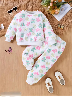 JGLIMAFASHION Baby Girls Casual Sweatshirt Pant(Multi Color)