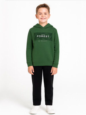 Hellcat Boys Casual Sweatshirt Track Pants(Olive/Black)
