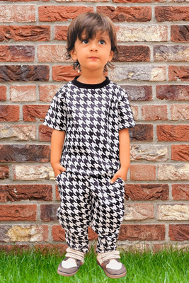 Nigella Boys & Girls Casual T-shirt Pant(MULTI 3)