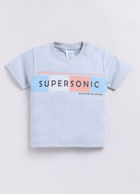 Dollar Baby Boys Casual T-shirt Pant(KWRN10041-LIGHT BLUE-BLACK DENIM)