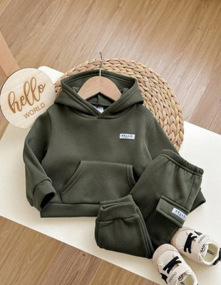 Blary FASHION PLANET Baby Boys & Baby Girls Casual Sweatshirt Track Pants(OLIVE)