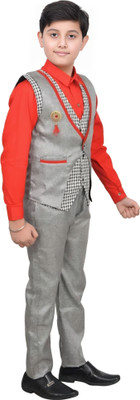 Go Berry Boys Party(Festive) Shirt Pant(F RED)