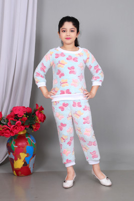 N SHAKIB DRESSES Boys & Girls Casual Sweater Track Pants(sky blue)