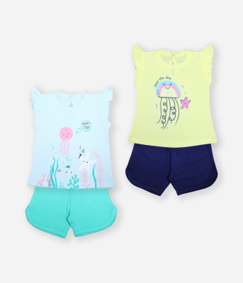 Miss & Chief Baby Baby Girls Casual Top Shorts(C06)