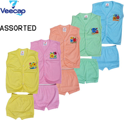 Veecap Baby Boys & Baby Girls Casual Top Shorts(multicolor)
