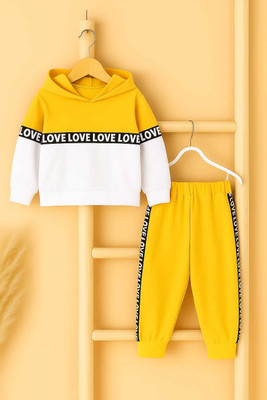 Aggarwalsales Baby Boys & Baby Girls Casual Sweatshirt Track Pants(Yellow)