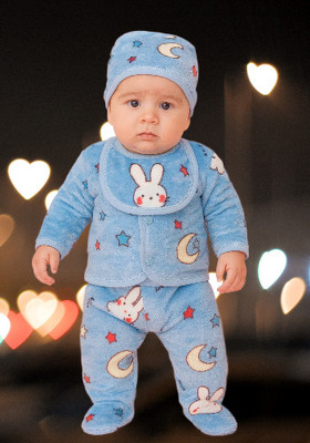 SHINING4 Baby Boys & Baby Girls Casual T-shirt Pyjama(blue)