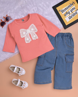 RRJ Fashion Girls Party(Festive) Top Jeans(peach)